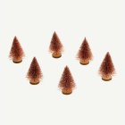 Mini Julgranar Med Glitter Rosa