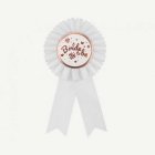 Bride To Be Medaljrosett Vit