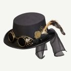 Steampunk Hatt m. Glasögon