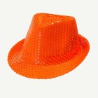 Paljettfedora neonorange