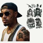 Gangsta Biker Falska Tatueringar