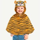 Tiger Plyschponcho Barndräkt