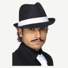 Fedora Gangsterhatt Svart/Vit