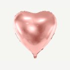 Hjärta Stor Folieballong Roséguld