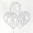 Konfettiballonger Vit