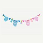 Babykläder Gender Reveal Girlang Ljusblå/Ljusrosa