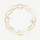 Ornament Bordstabletter Guld/Vit
