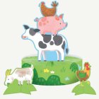 Farm Party Honeycomb Bordsdekoration
