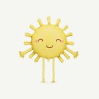Gående Sol Folieballong