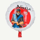 Ninja Party Rund Folieballong