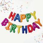 Happy Birthday Folieballonger Multifärgade