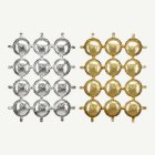 Rund Folieballong Bakgrund Guld/Silver