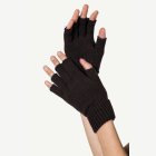 Fingerlösa Handskar Svarta