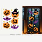 Halloween Pumpa Fönsterdekorationer i Gel