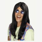 Lång Hippieperuk Svart