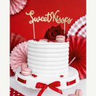 Sweet Kisses Tårttopper Glitter Guld