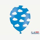 Moln Ballonger Vit/Himmelsblå