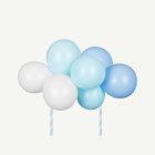 Ballong Tårttopper Ljusblå