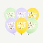 Happy Birthday Latexballonger Pastell