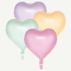 Hjärtformade Folieballonger Pastell