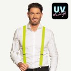 UV Neon Hängslen Gul/Svart