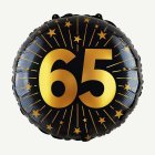 65 År Golden Celebrations Folieballong