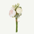 Konstgjord Blombukett Vit/Ljusrosa