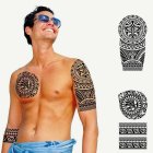Tribal Falska Tatueringar Svart