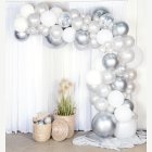 Deluxe Ballongbåge DIY Silver/Krom