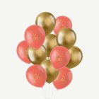 Golden Dusk Ballong Mix Röd/Guld