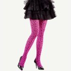 Rosa leopard-strumpbyxor