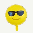 Rund Emoji Solglasögon Folieballong