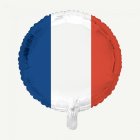 Frankrikes Flagga Rund Folieballong