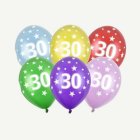 30 År Metallic Latexballonger