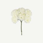 Konstgjorda Mini Hortensia Blommor Elfenbensvit