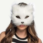 Katt Halvmask Vit