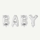 Baby Folieballonger Silver