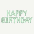 Happy Birthday Folieballonger Pastellgrön