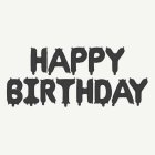 Happy Birthday Folieballonger Svart