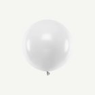 Stor Rund Ballong Pastell Vit
