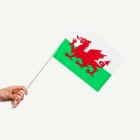 Wales Flagga På Pinne