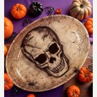 Skelett Halloween Runt Serveringsfat