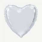 Hjärta Folieballong Silver