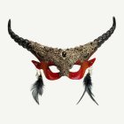Djävulshorn Halvmask Röd