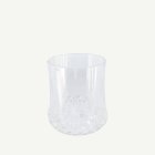 Återanvändbart plastglas genomskinlig