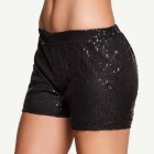 Paljett Hotpants Svart