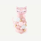 Katt Ballongfigur Rosa