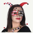 Harlekin Hårband Röd/Svart