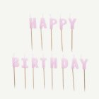 Happy Birthday Tårtljus Violett