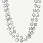 Gangster Bling Pärlhalsband Silver
